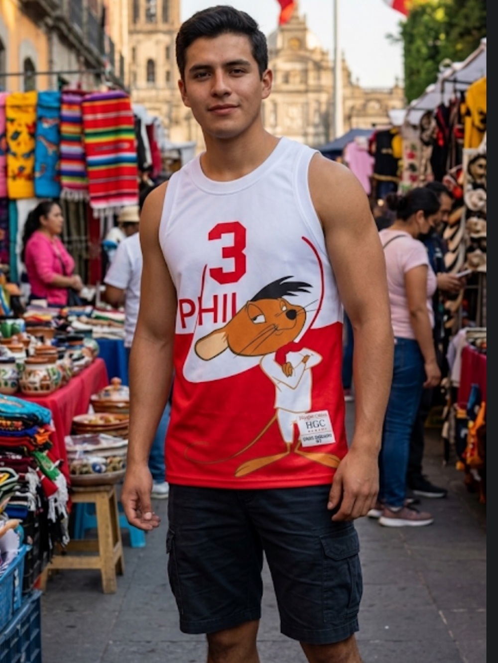 Speedy Gonzalez Nostalgia Red and White HGC Tank Top